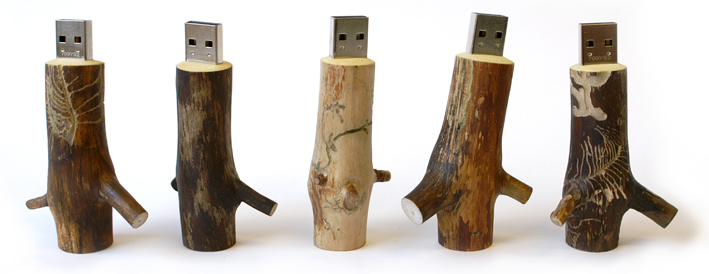 La chiavetta USB in legno della Oooms